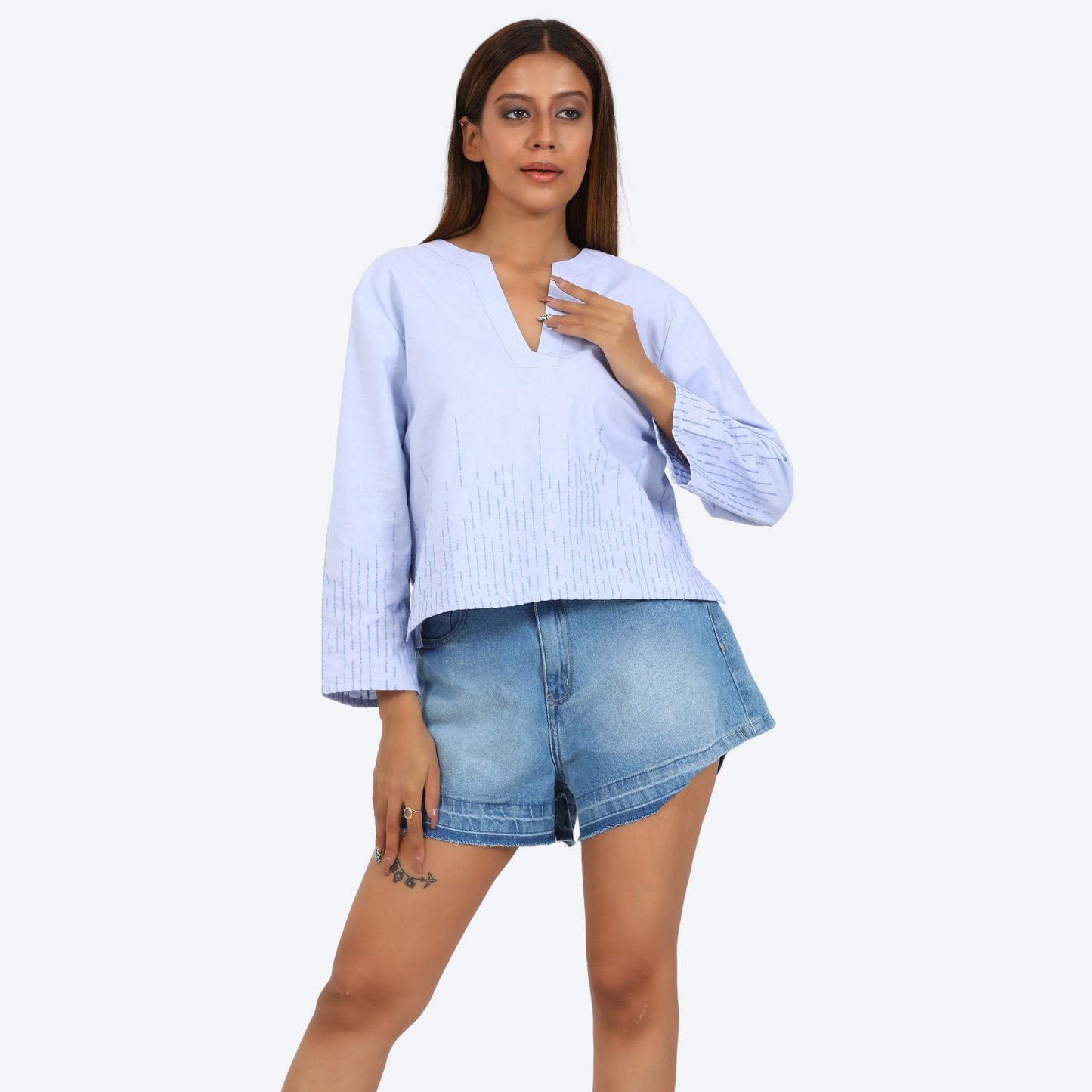 Women embroidered top