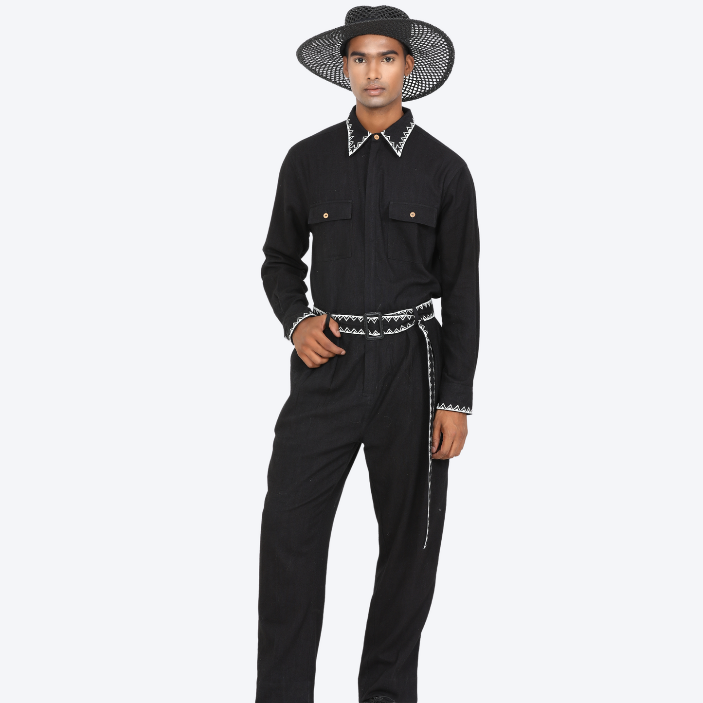 100% Cotton Embroidered Jumpsuit