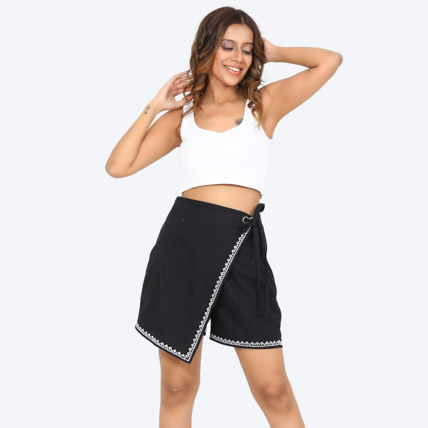 Women's Embroidered Skorts