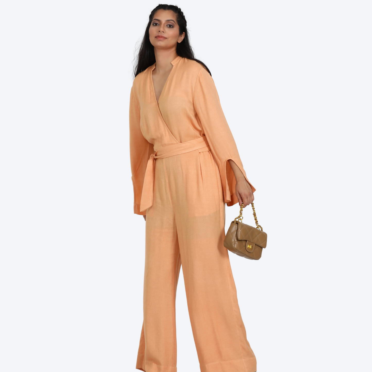 Women's tie-up jumpsuit