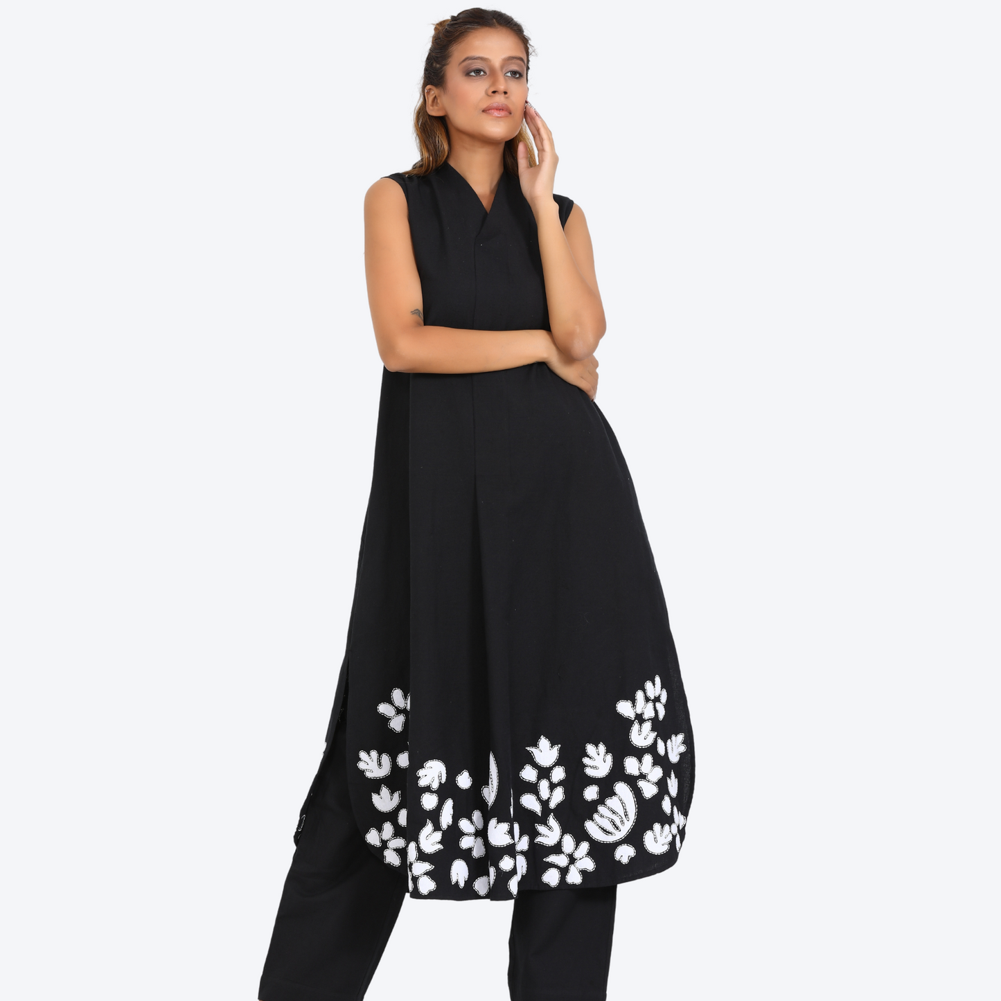 Women Sleeveless kurta co-ord set