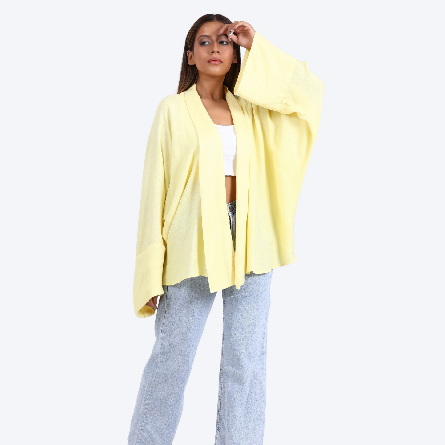 Women front open shrug