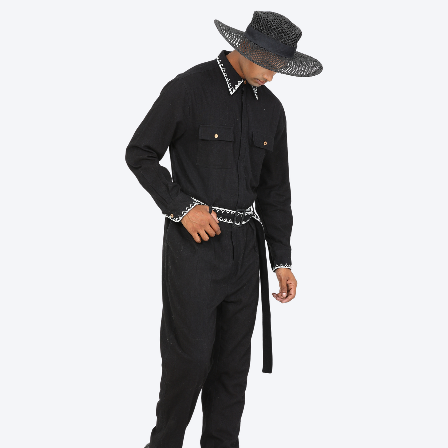 100% Cotton Embroidered Jumpsuit