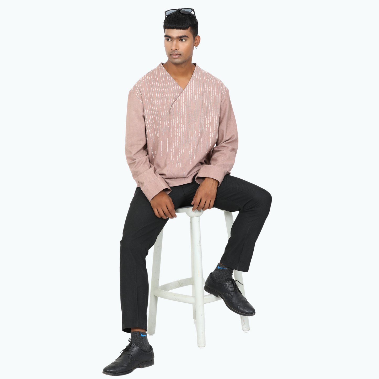 100% Cotton Kimono Cut Embroidered kurta