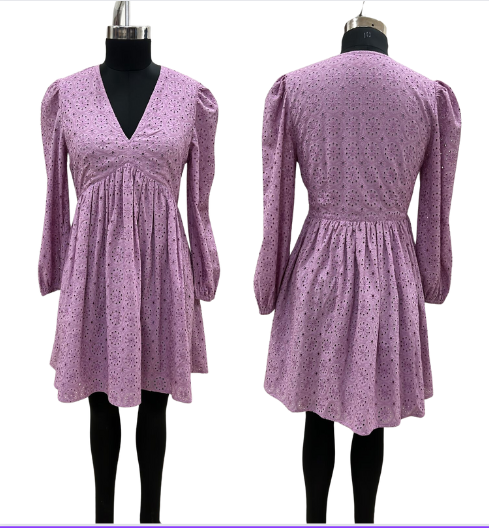 Women's v-neck mini dress