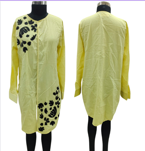Loop Button Embroidered Shirt — Full Sleeve